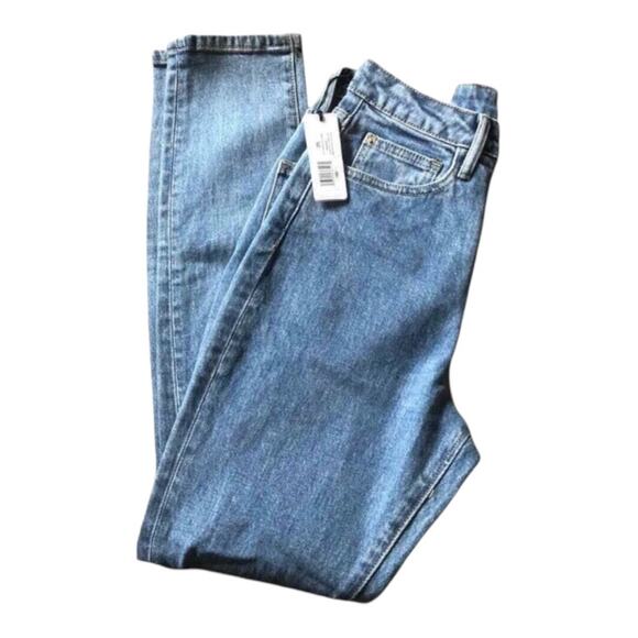 WeWoreWhat NWT The Danielle High Rise Straight Jean in Spring St Hole, 25 - Picture 5 of 16